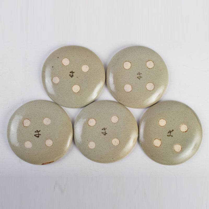 和食器　茶懐石　幸兵衛窯　絵変　銘々皿　五客　共箱　6点まとめて　V　8932A