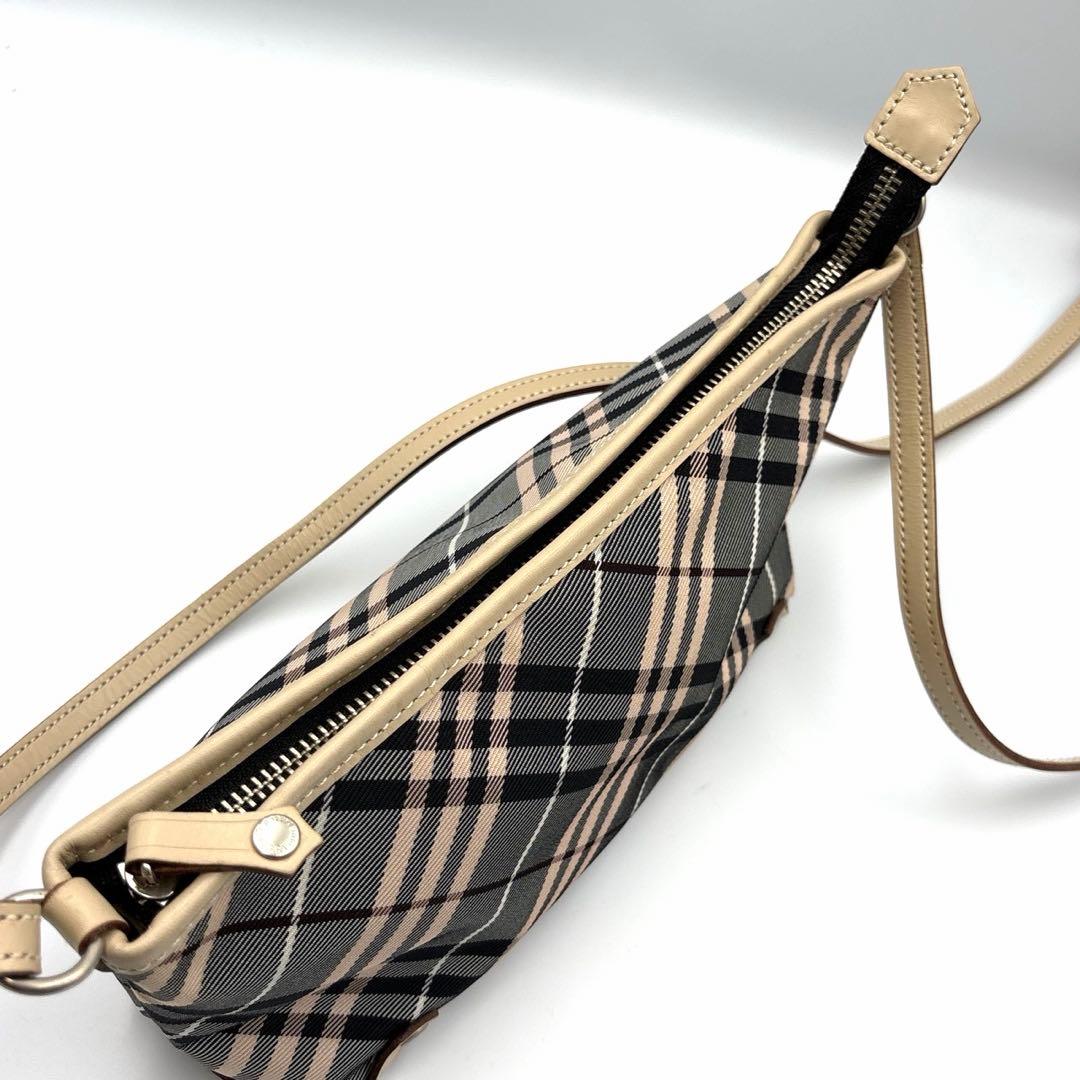 バーバリーブルーレーベル ノバチェック アクセサリーポーチ ミニバッグ Y2K