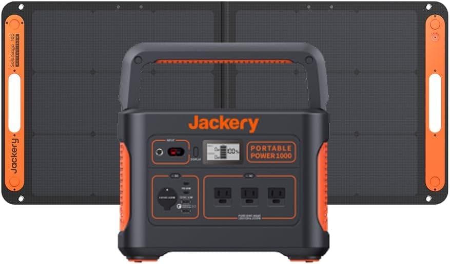 【新品】Jackeryジャクリ 1000 ポータブル電源　ソーラーパネル セット