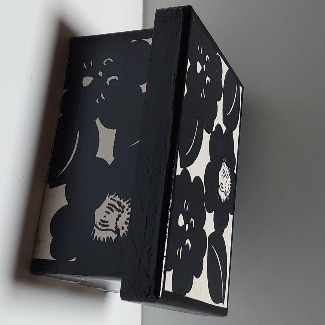 にゃーと日本のものづくり　花手箱　黒　大