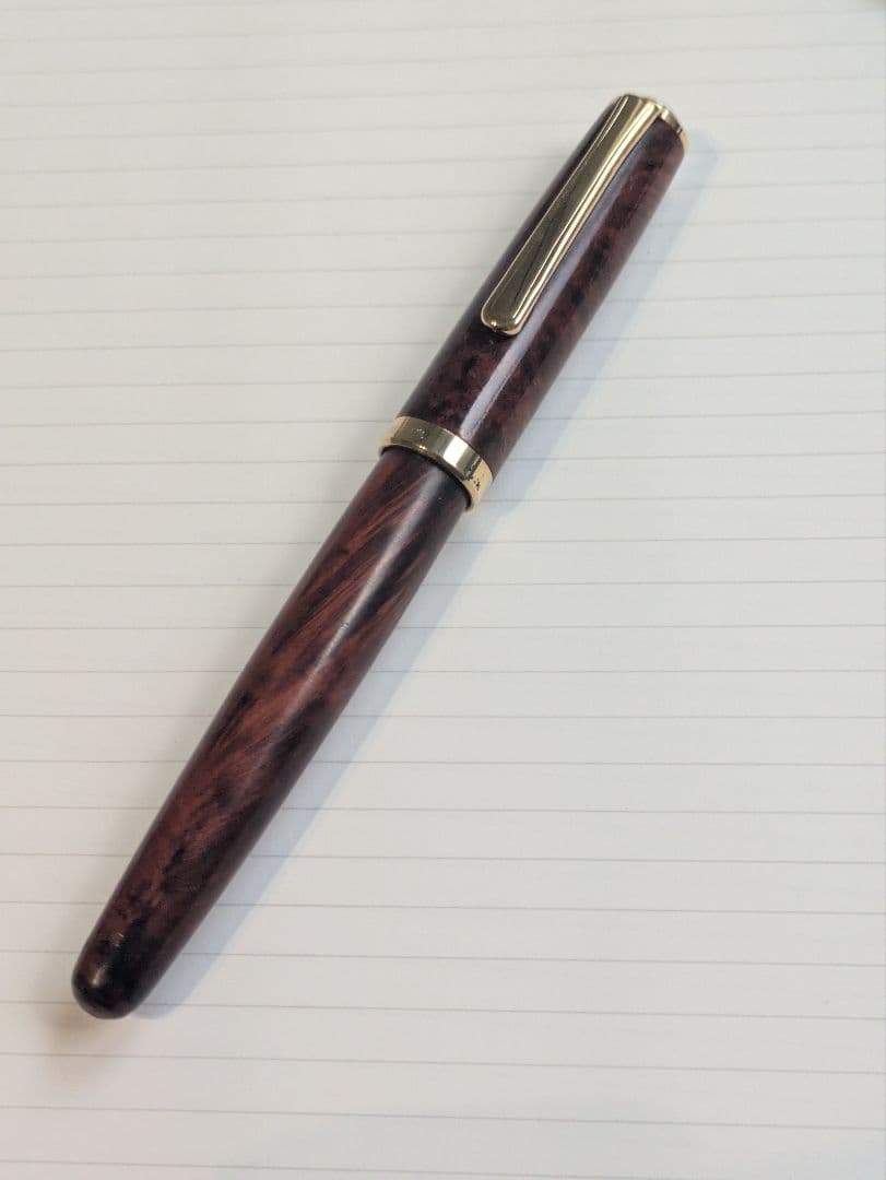 プラチナ万年筆　バランス　ブライヤー　太字　14金