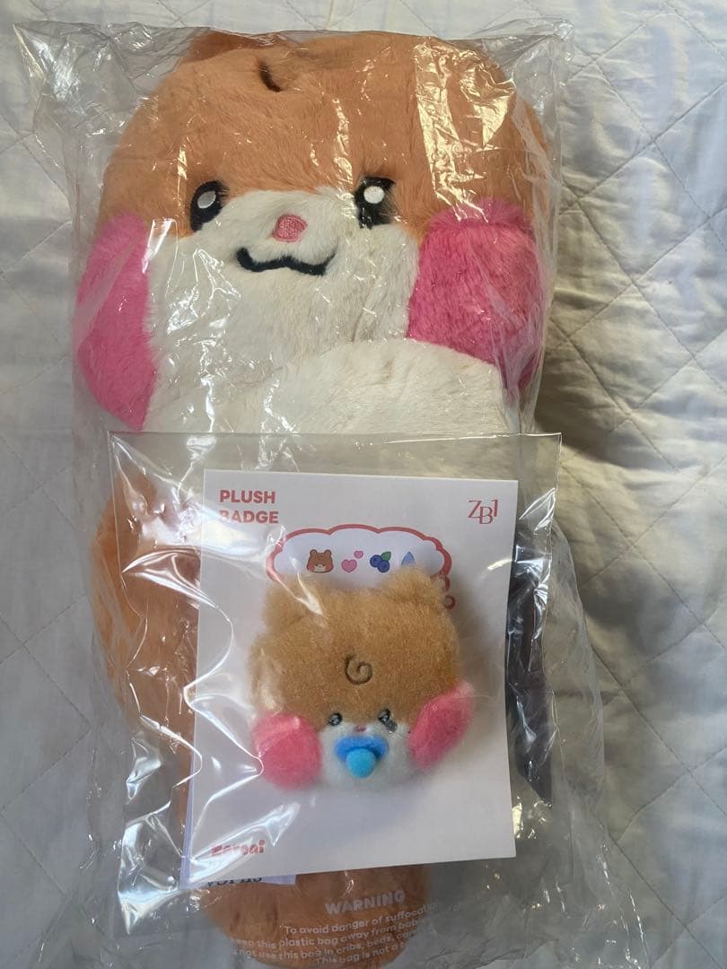 LINEFRENDS★zeroni★ビニニ ★ぬいぐるみバッグ&ベビーバッジ★