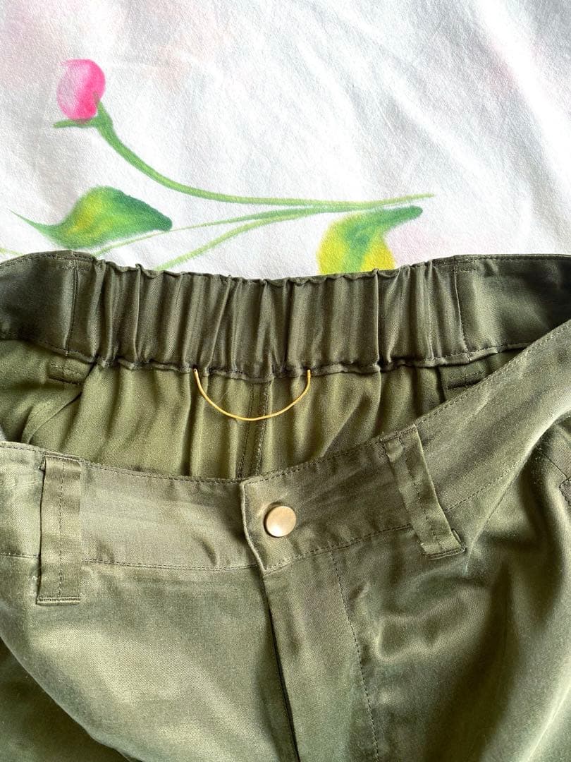 L'Appartement⭐️アパルトモンフィブリルサテンカーゴパンツ カーキ38