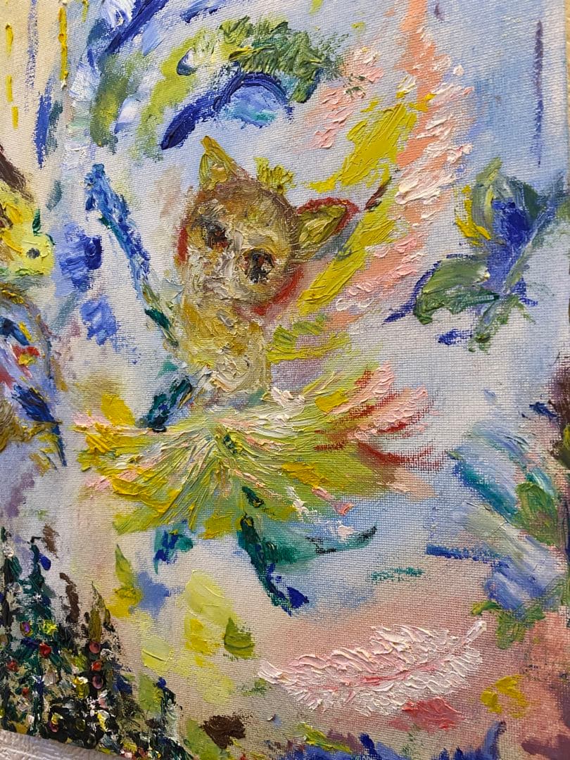 油彩　【practice dancing 】　一点もの　4F