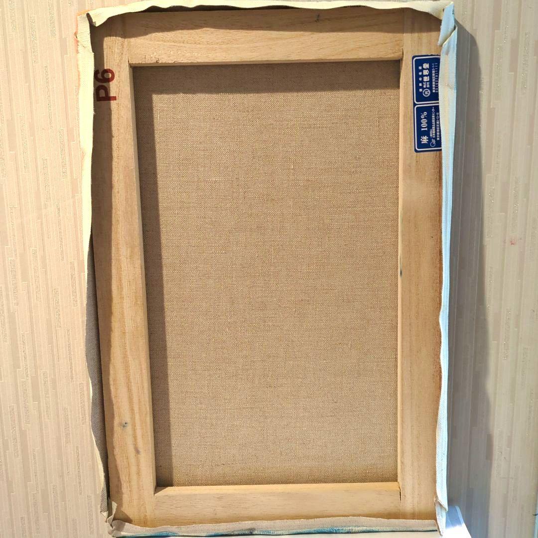 キャンバス油絵　パパ太郎　美しい妻ジャンヌ　モディリアーニ　名画オマージュ