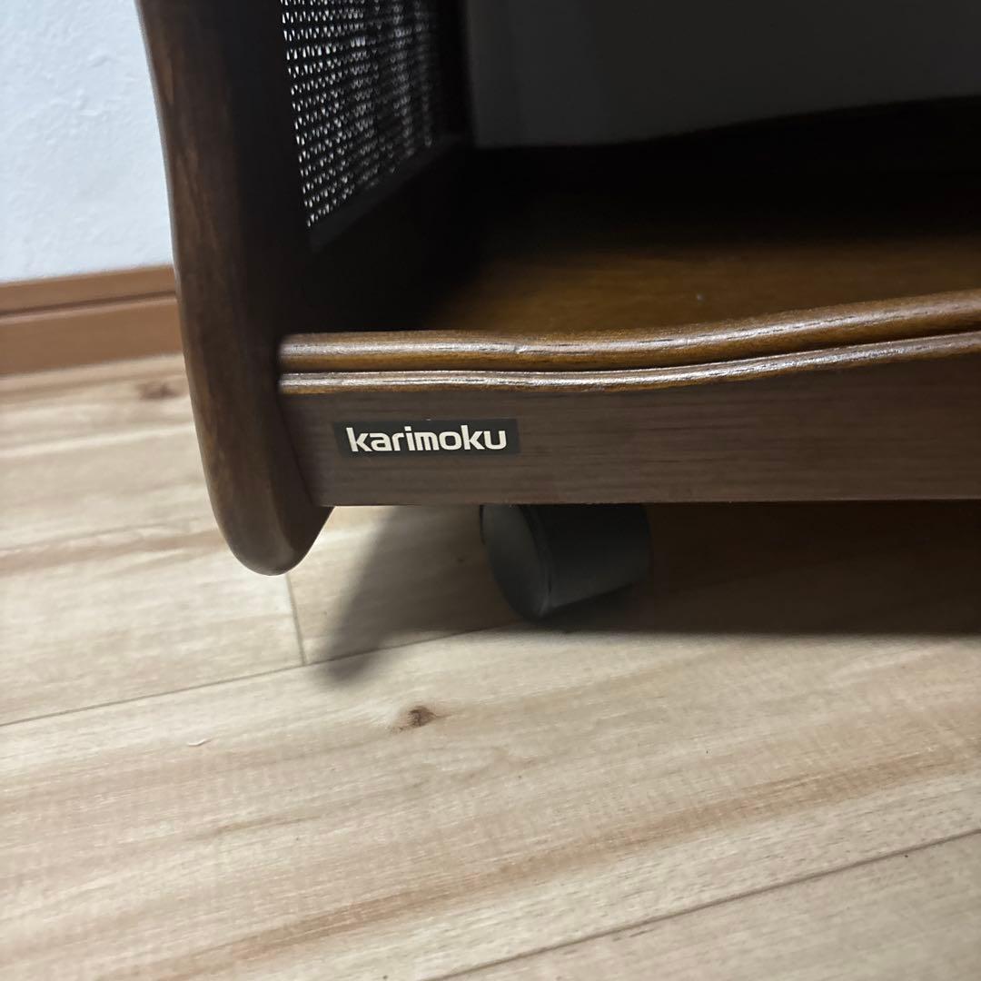 カリモク　キッチン　ワゴン　棚　キャスター　美品　最安値