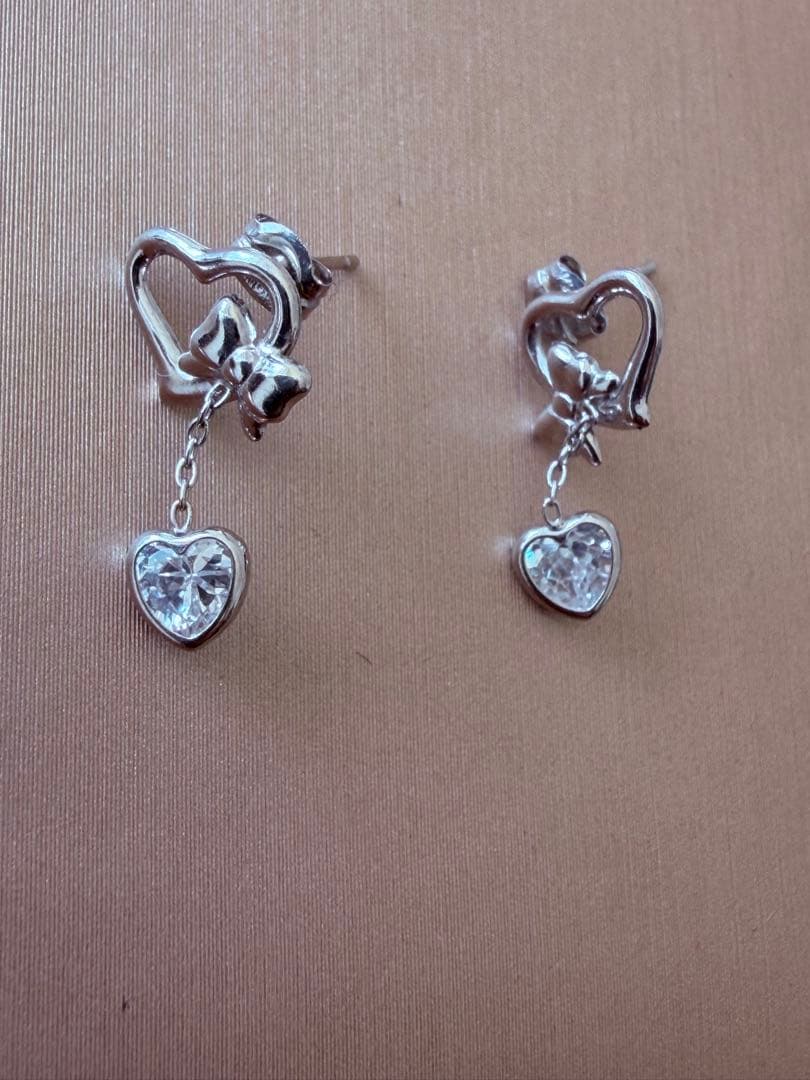 K14WG ダイヤピアス