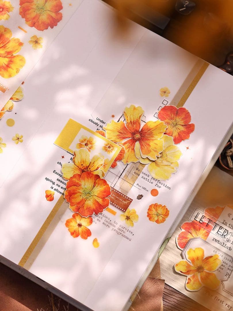 ⭐️SALE⭐️小白家文創《鎏金漫漫》海外マスキングテープ マステ 【2749】