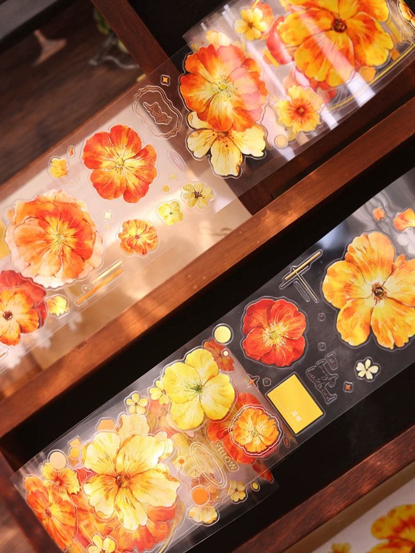 ⭐️SALE⭐️小白家文創《鎏金漫漫》海外マスキングテープ マステ 【2749】