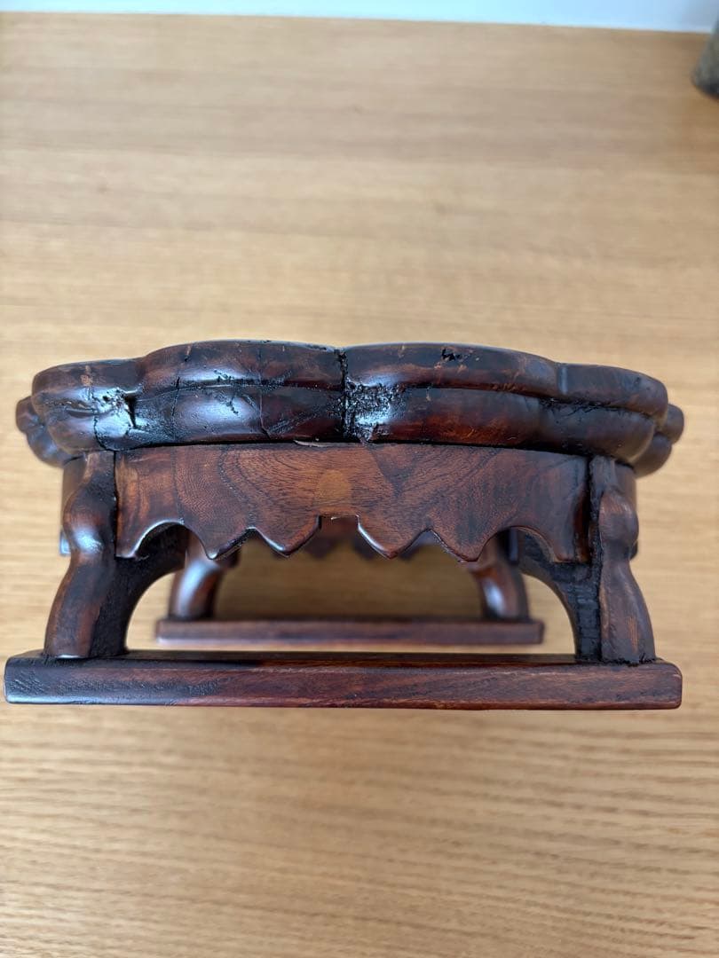 【残1点】韓国 アンティーク 骨董 李朝 ソバン お膳 花台 飾り台 ミニ 漆塗