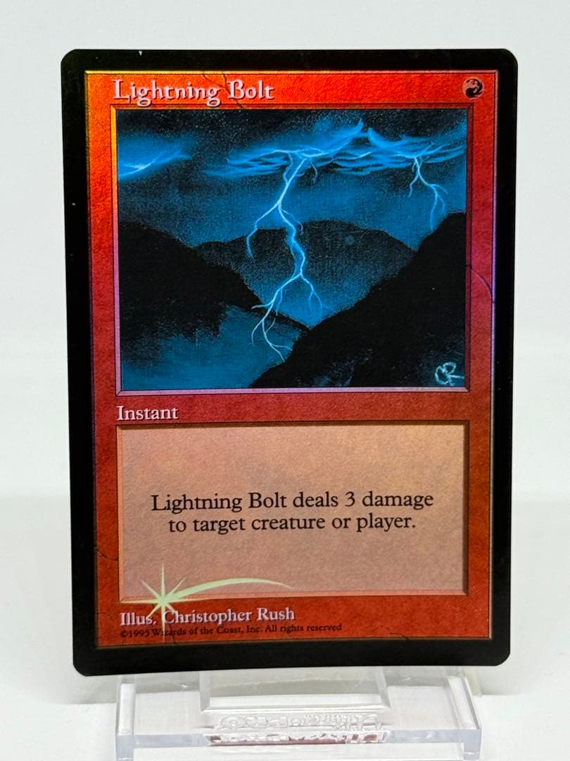 【Foil】《稲妻/Lightning Bolt》(ジャッジ褒賞)旧枠③