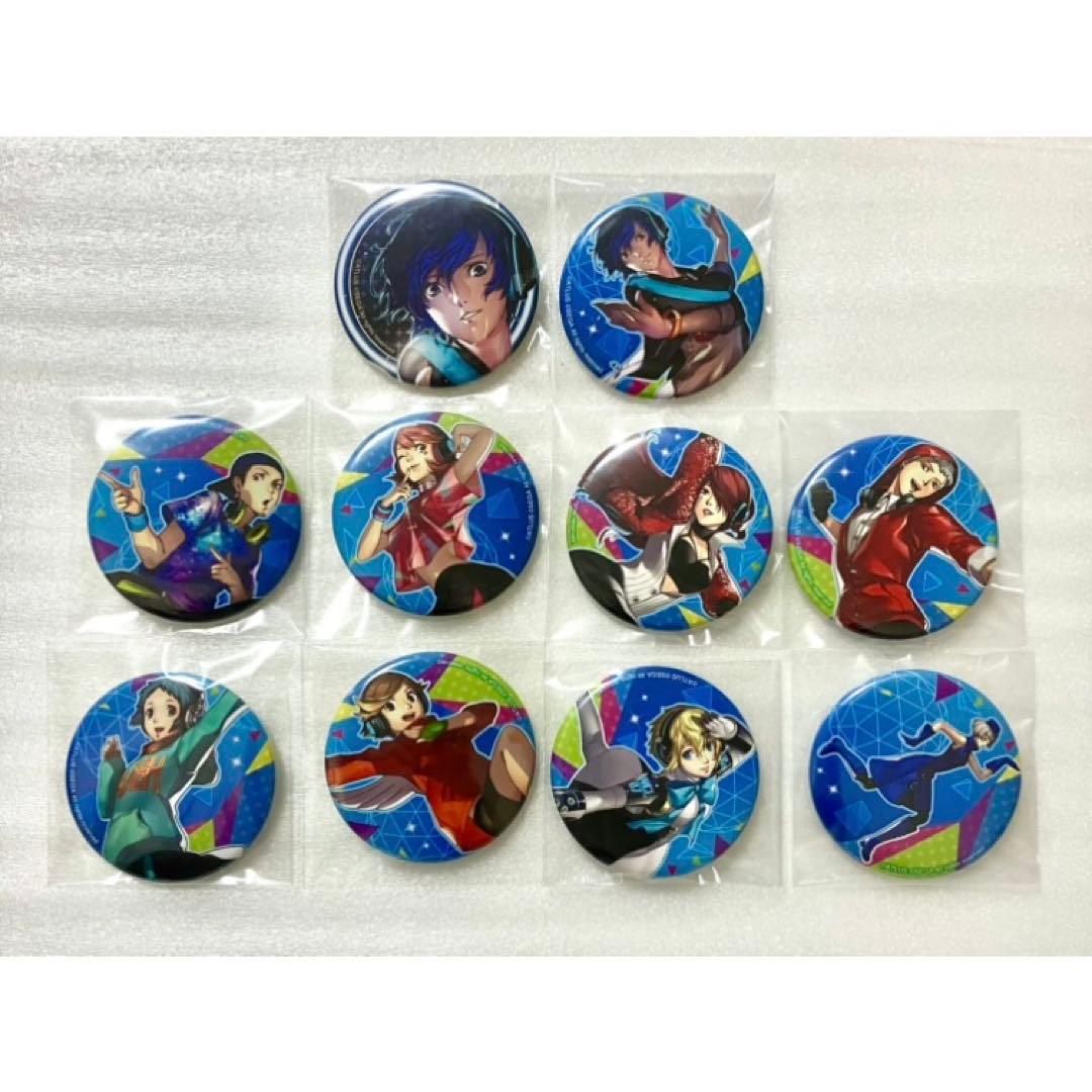 ペルソナ3 ダンシング 缶バッジ 結城理 P3 主人公 ゆかり 美鶴 明彦 乾