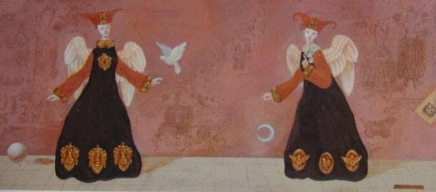 宝永たかこ、【散らばった暗示のかけら】、希少な画集画、新品高級額・額装付