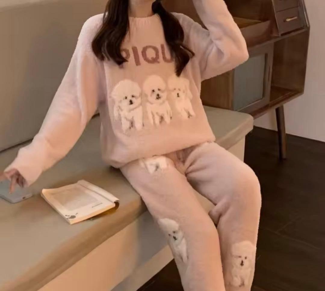 新品未使用！ジェラピケ　ビションジャガードプルオーバーピンク