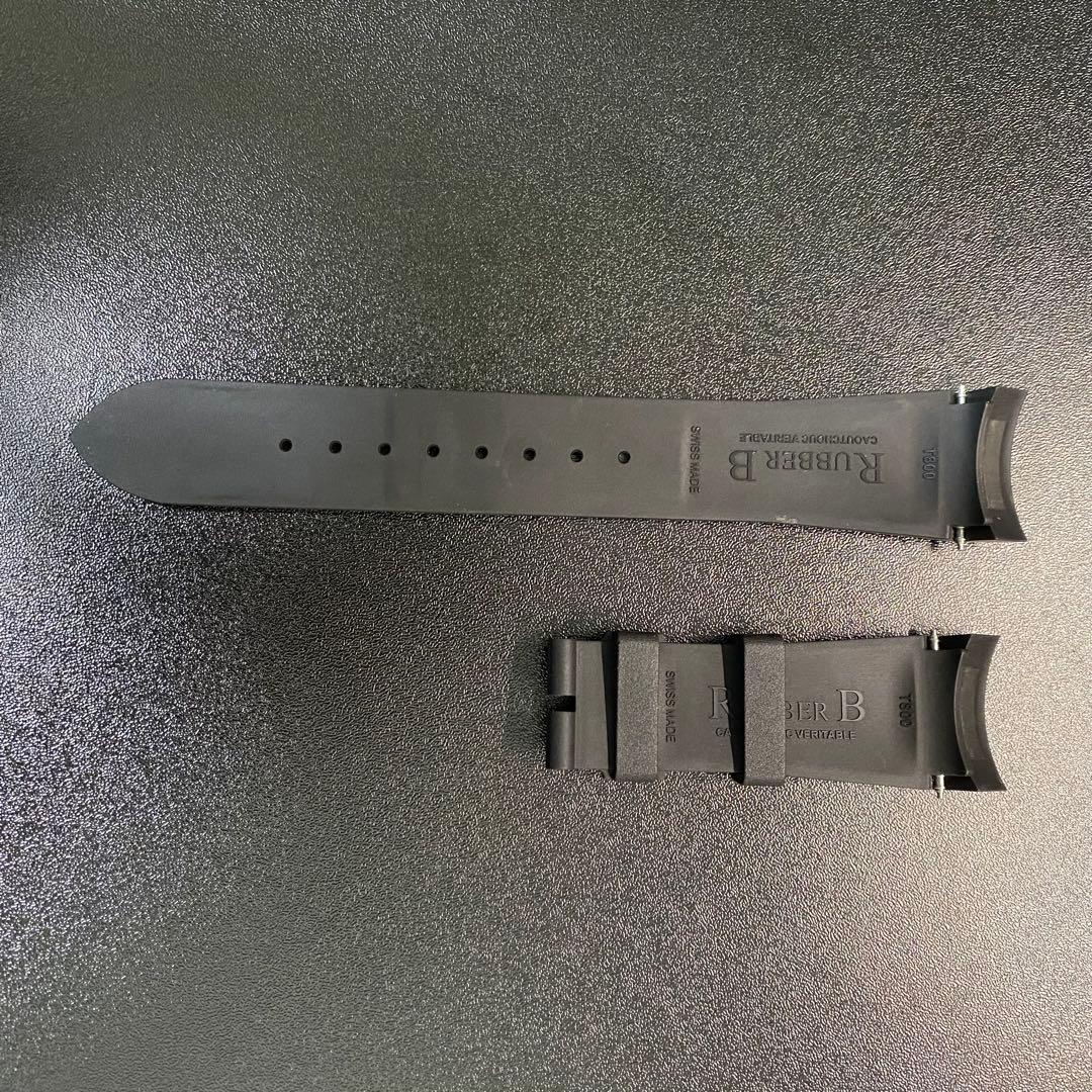 ラバーB TUDOR ブラックベイクロノ用 ラバーベルト 黒