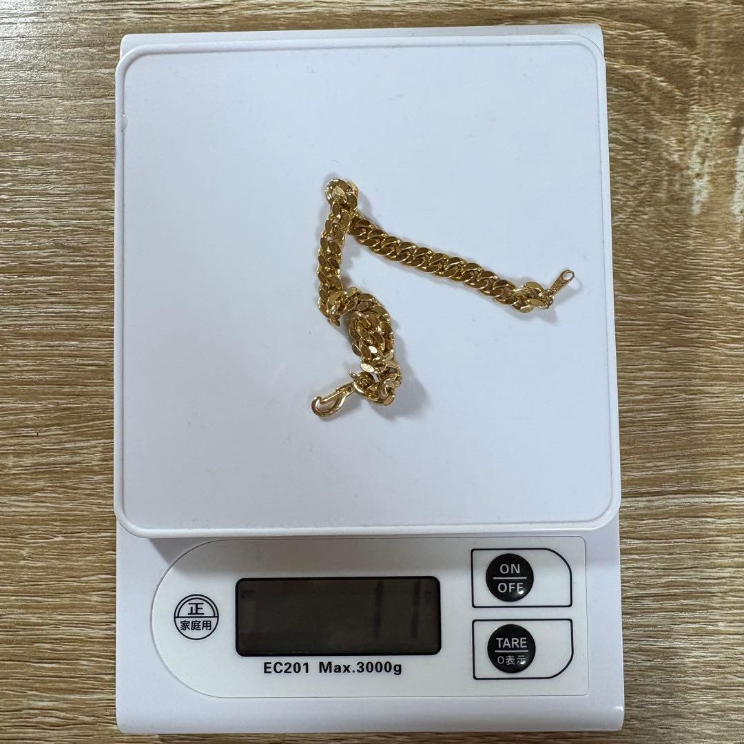14K刻印 喜平 チェーンブレスレット 約11g 遺品整理品