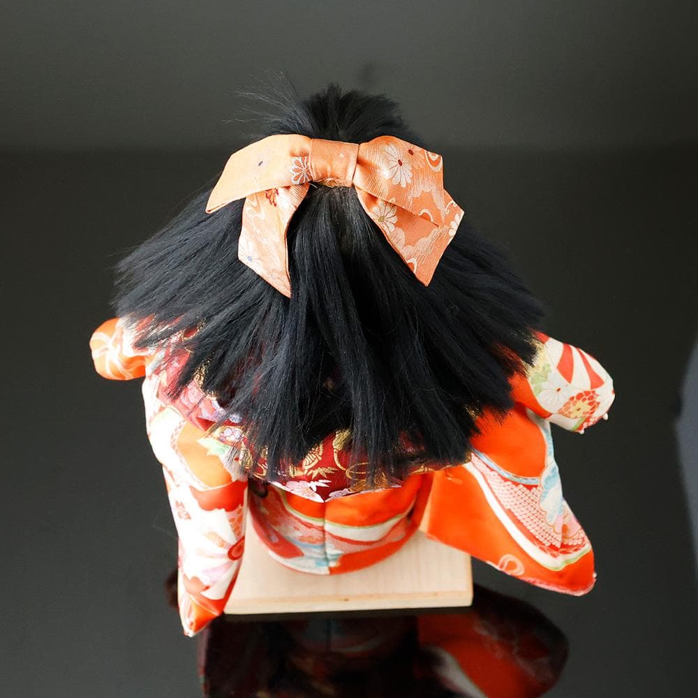 T　維文作　市松人形　曰く付き　呪いの市松人形　ホラー　着物　工芸品