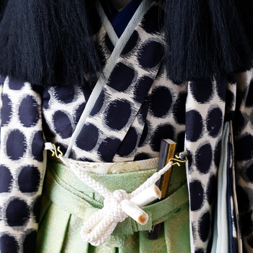 T　維文作　市松人形　曰く付き　呪いの市松人形　ホラー　着物　工芸品