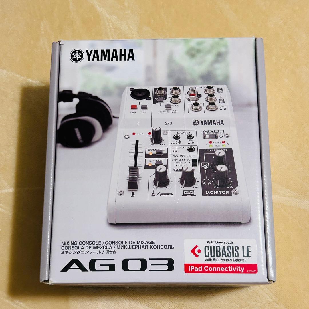 【付属品あり】YAMAHA AG03 ミキシングコンソール 配信機材