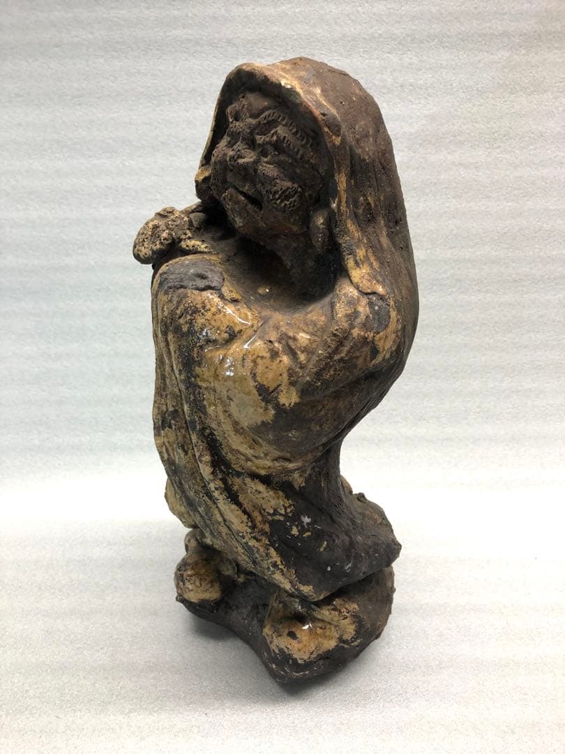 達磨大師像　達磨　焼物　置物　古美術