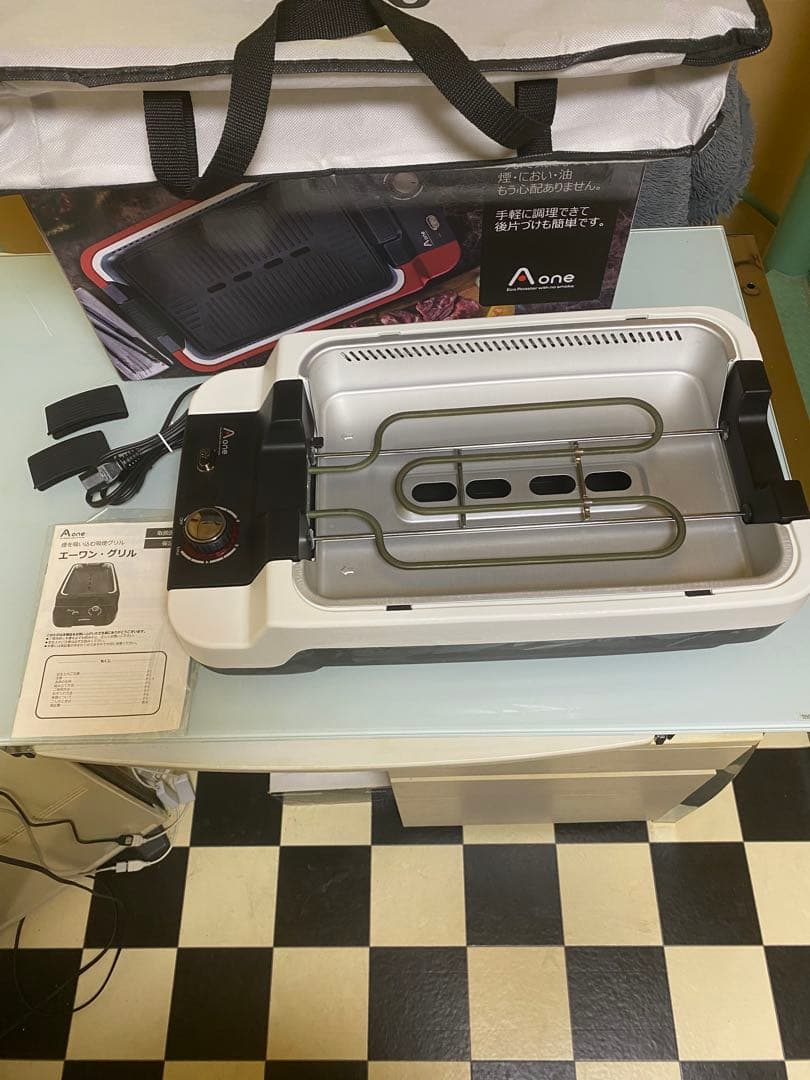 新製品　Ａ-ＯＮＥ　エーワン　焼肉グリル　ホワイト　焼肉プレート　ホットプレート