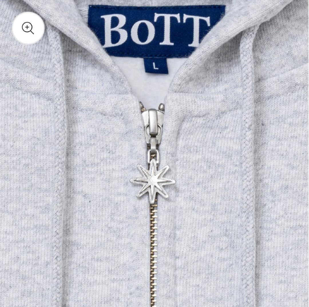 【S最安値】BoTT OG Logo Zip Hoodie グレー ash S