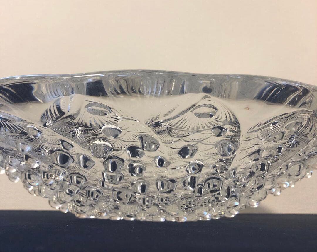 【極美品】LALIQUE ラリック ロスコフ 魚 泡 大型ボウル 名作