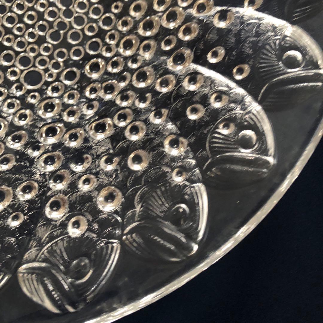 【極美品】LALIQUE ラリック ロスコフ 魚 泡 大型ボウル 名作