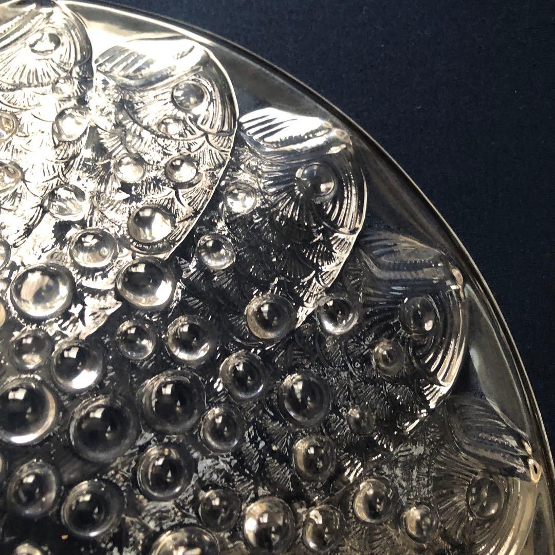 【極美品】LALIQUE ラリック ロスコフ 魚 泡 大型ボウル 名作