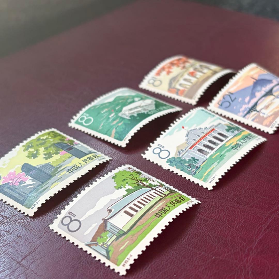 【未使用】　中国切手　特６５　革命の聖地延安　６種完