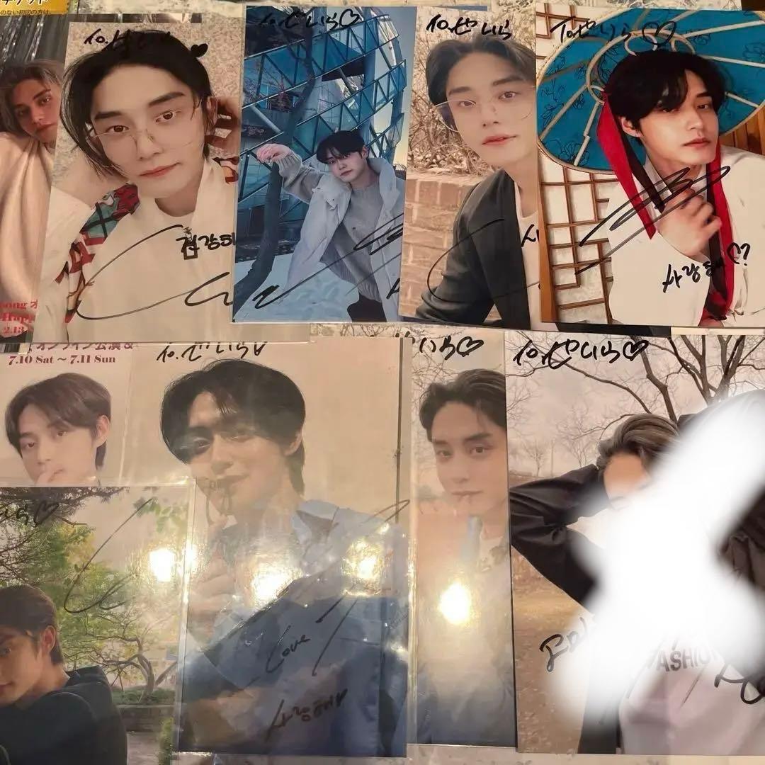 最終値下げ1〜3枚目全てセット　ゼベワン　キムジウン　生サイン入り　チェキ