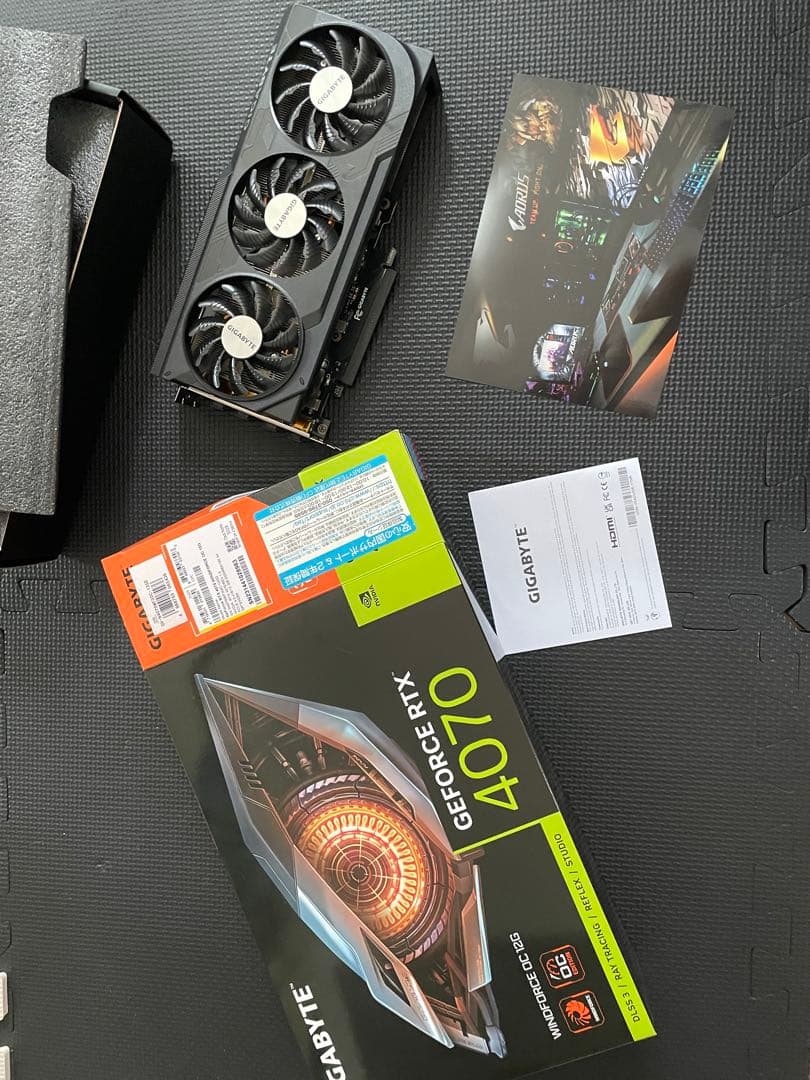 グラフィックボード・グラボ・ビデオカード GIGABYTE GEFORCE RTX 4070 WINDFORCE OC