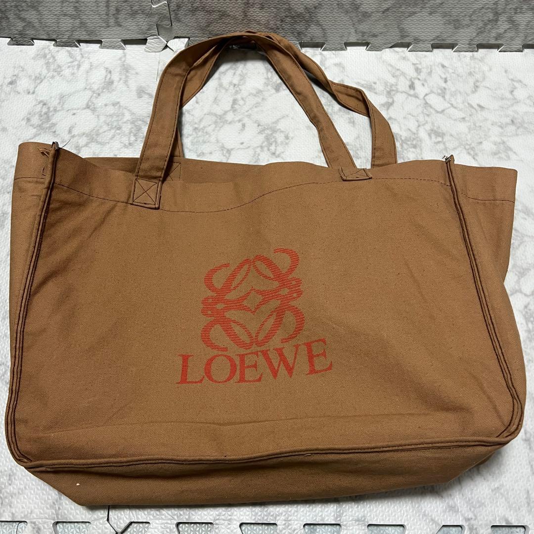 ロエベ アタッシュケース ビジネスバッグ アナグラム レザー ブラウン