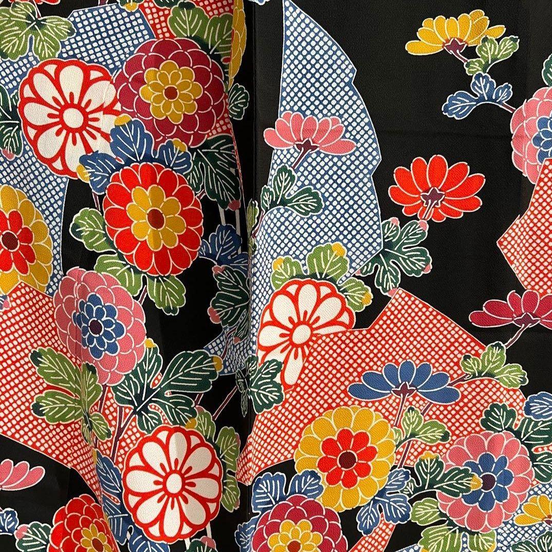 京紅型 栗山吉三郎　振袖（袋帯・小物セット）