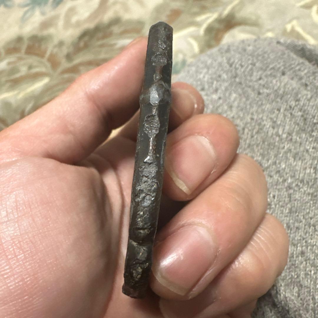 龍の彫刻の金属製鍔