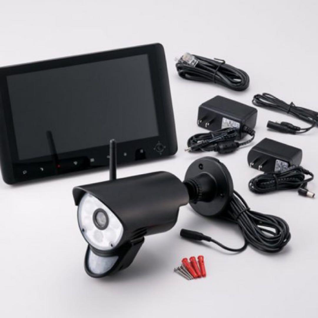 新品未使用　防犯カメラ・モニタ　らくらくeyecan light　NS-9110