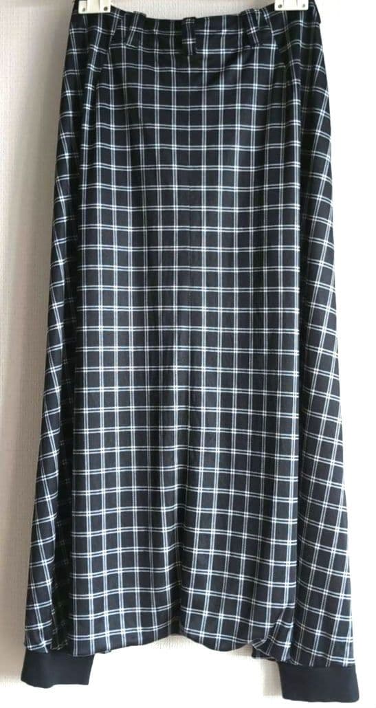 Y's 80sヴィンテージ　チェック柄ジャージー サルエルパンツ 美品