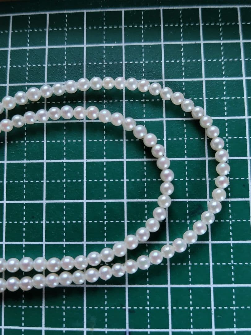 K18　アコヤ真珠ベビーパール　ロングネックレス