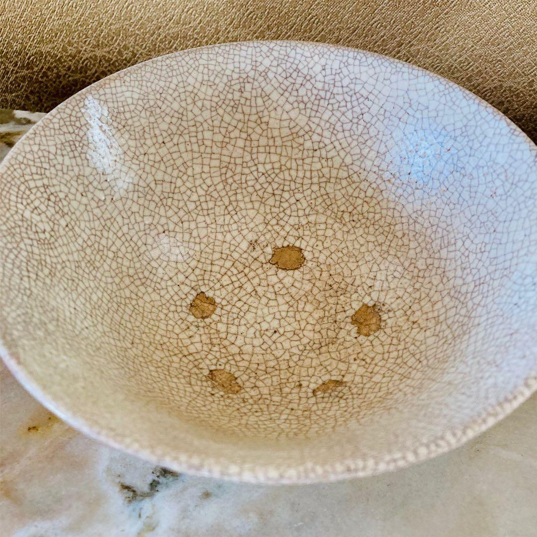 茶道具　茶碗　貫入茶碗　松山造　銘閑居　前大徳寺矢野一甫書付