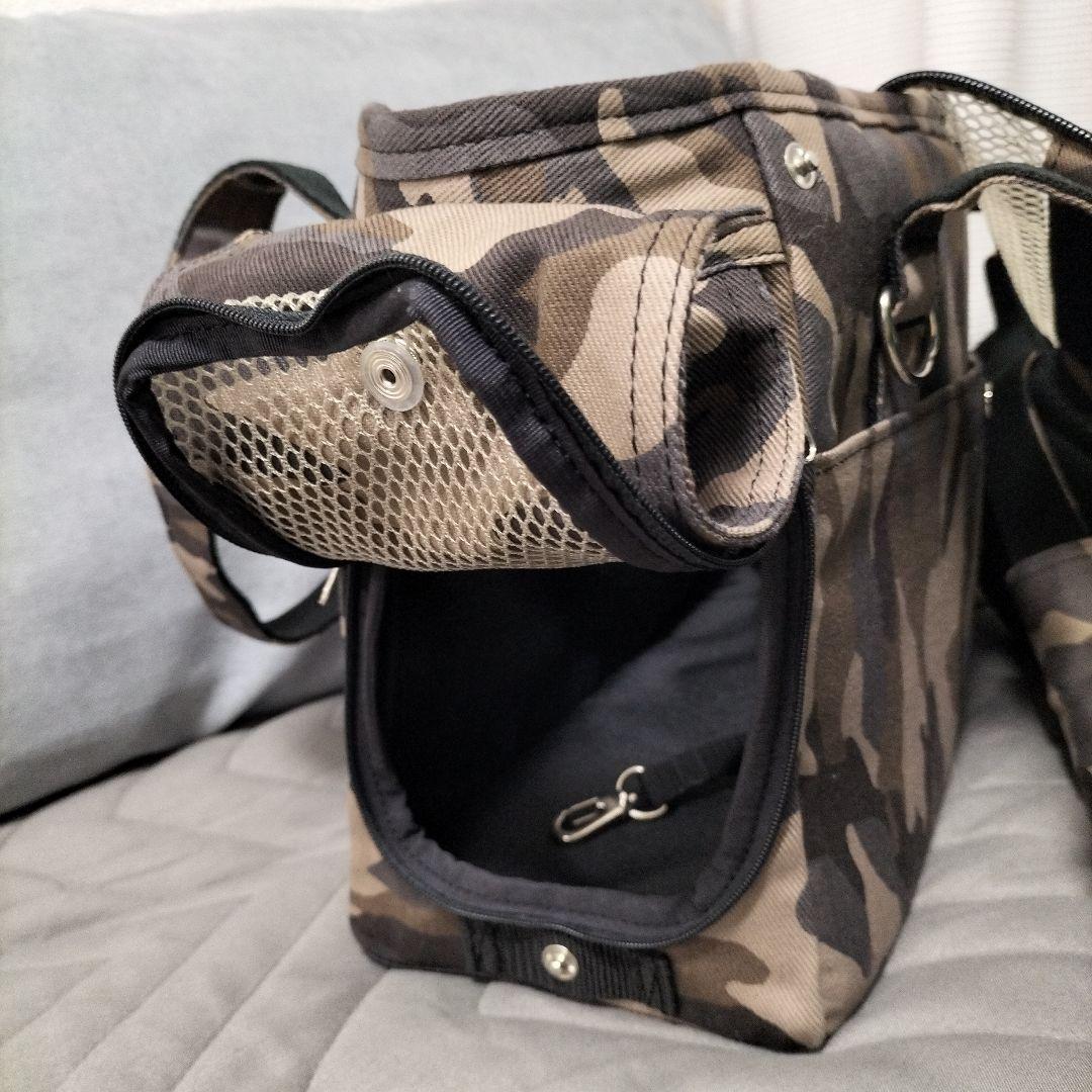 【未使用】Toto&Pal 迷彩柄キャリーバッグ　小型犬用