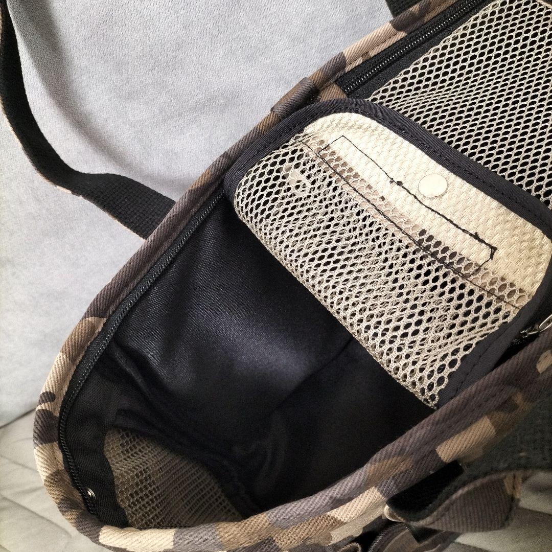 【未使用】Toto&Pal 迷彩柄キャリーバッグ　小型犬用