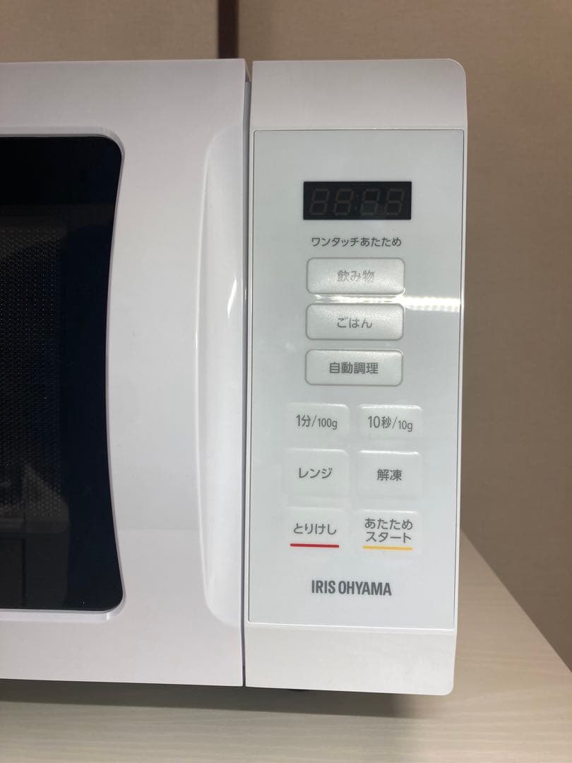 電子レンジ　18L　アイリスオーヤマ　KMB-F186-W 2024年製