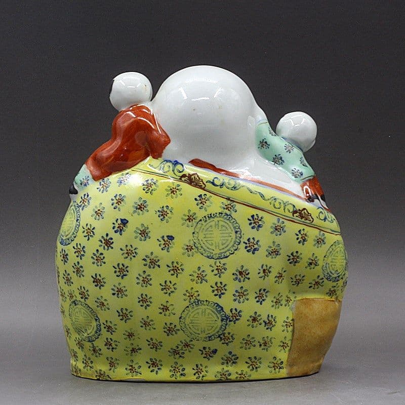 パステル五子登科彫塑仏像  招財 き開運 装飾品 工芸品 美術品 置物