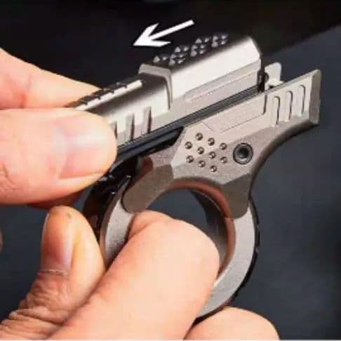 【新品未開封】ガンタイプ　フィジェットトイ　サンドブラスト　スライダー　EDC