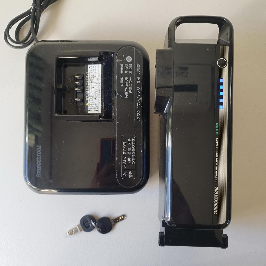 極美品 ブリヂストン 電動自転車 TB1e TB7B42 B400バッテリー