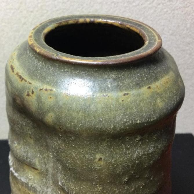 陶芸　手作り陶器　花入れ