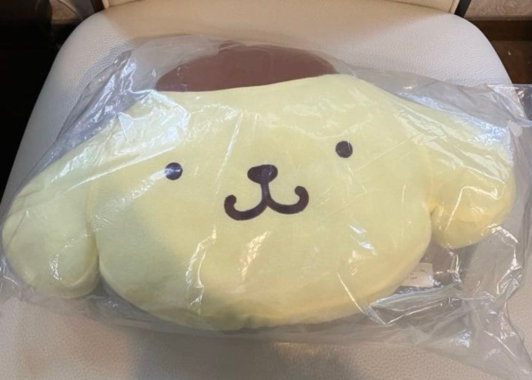 ポムポムプリン　ダイカット　フェイスクッション