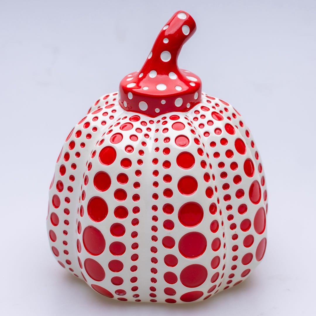 草間彌生 かぼちゃ 赤　ペーパーウェイト　オブジェ