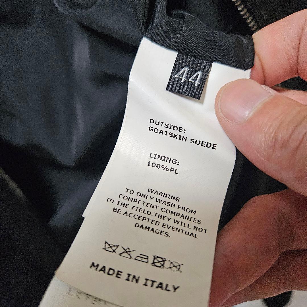 EMMETT 黒 スエード シングルライダースジャケット