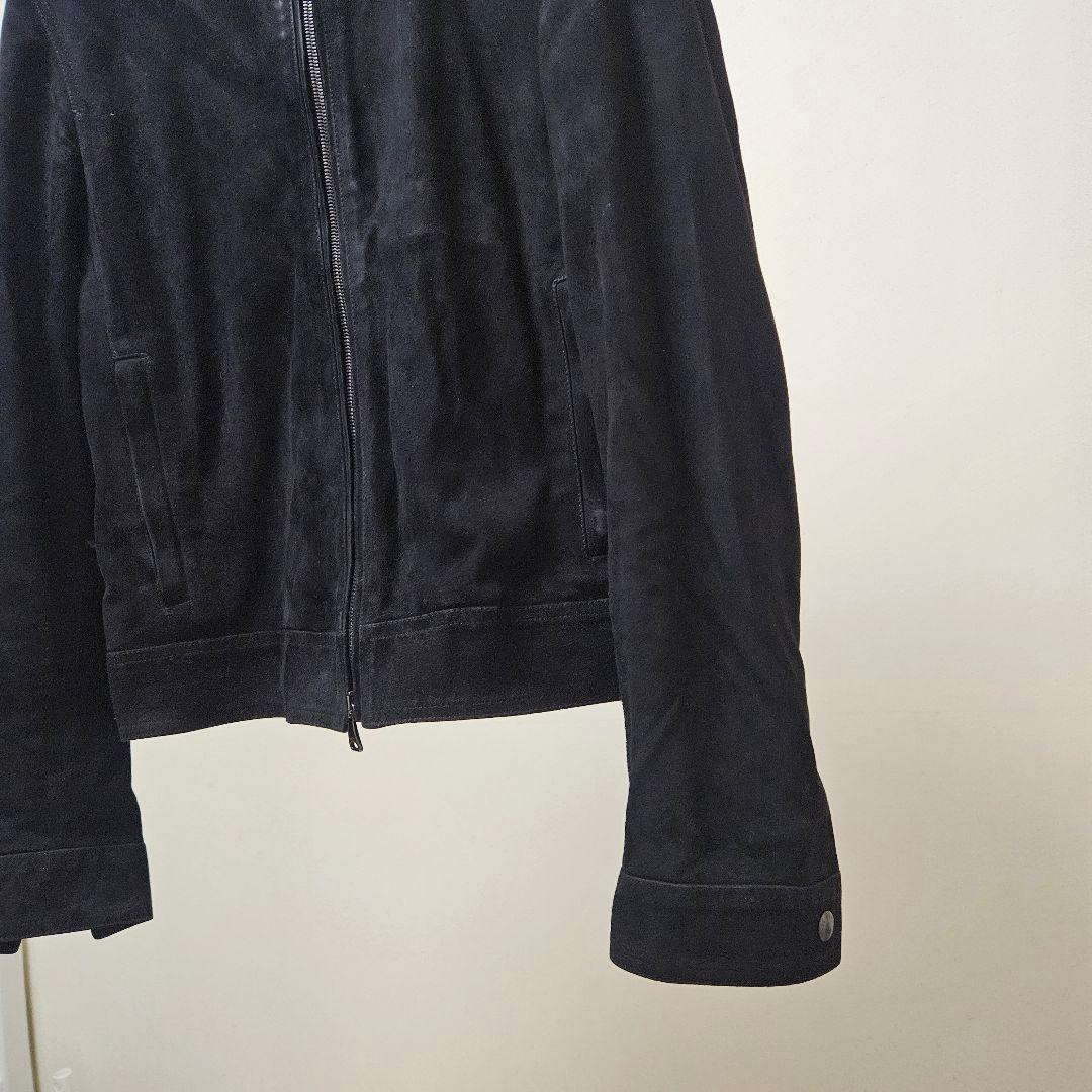 EMMETT 黒 スエード シングルライダースジャケット